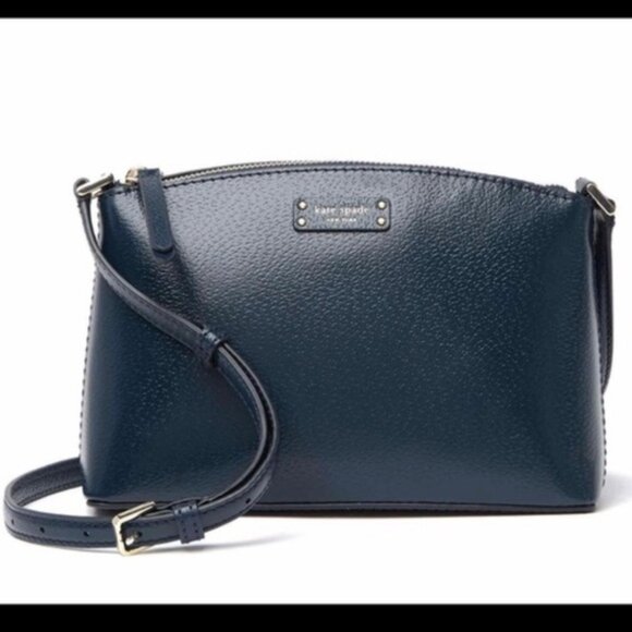 Kate Spade New York Jeanne Black Leather CrOne Sizesbody Bag. 9.5 by 6 by 3 - Picture 1 of 14